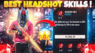 One tap Auto Headshot Best Character Skill Combinations in Free Fire in Telugu screenshot 3