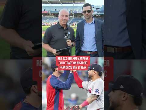 Boston Red Sox interim manager Chad Tracy on historic franchise win streak