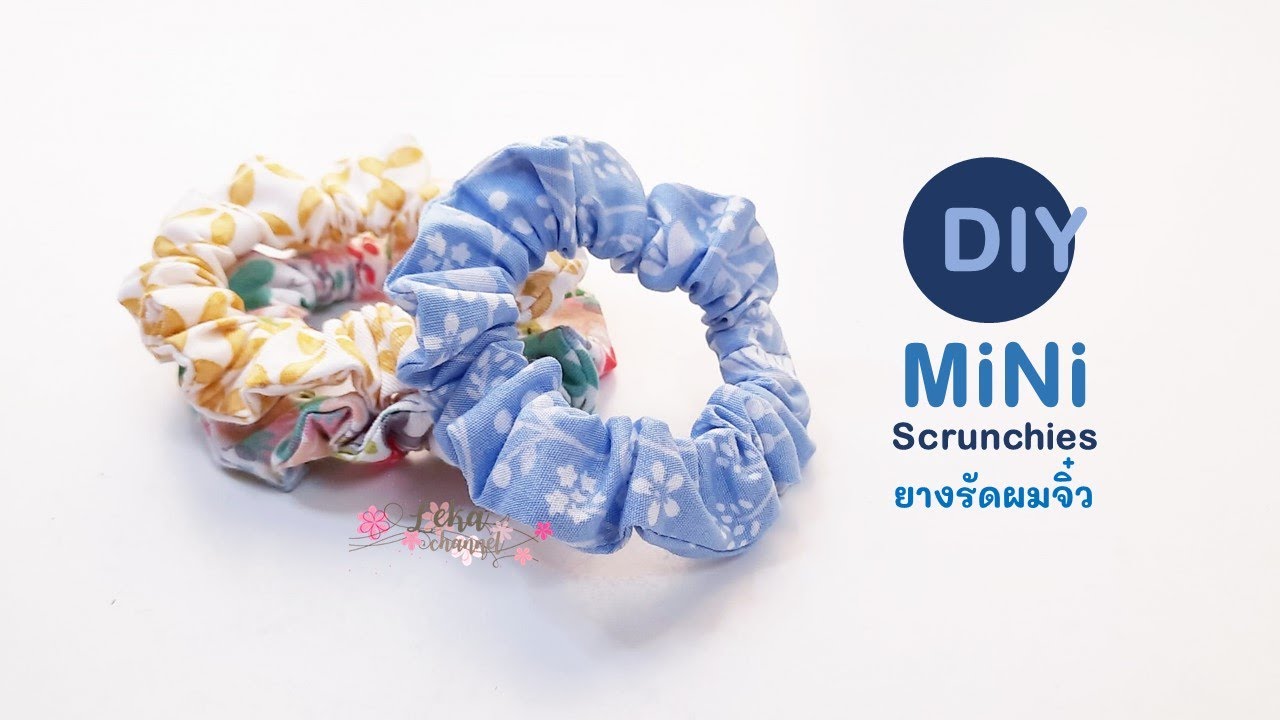 DIY Mini Scrunchies Tutorial | วิธีทำโดนัดจิ๋ว