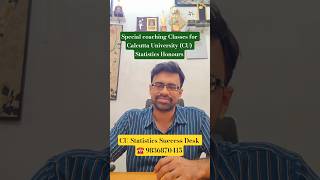 Calcutta University CU Statistics Honours Coaching Classes |  #Statistics #CU  #CalcuttaUniversity