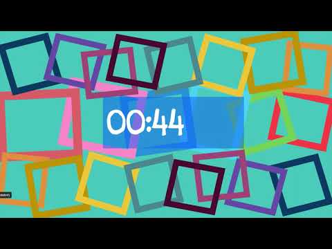 45 Seconds Colorful Frames Timer Made For All Ages With Music!!