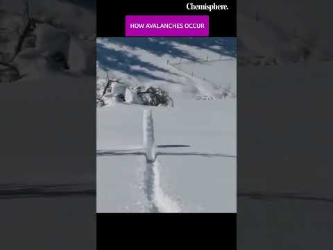 How avalanches occur #chemisphere #avalanche #science
