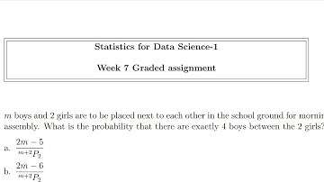 # week 7 Statistics 1 Graded Assignment #bs degree #iitm# IIT MADRAS ##