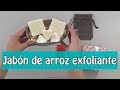 Jabón de arroz exfoliante y aclarante