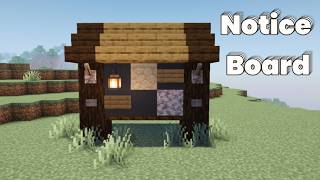 You NEED This Notice Board in Your Minecraft World 😍 (Easy Build)