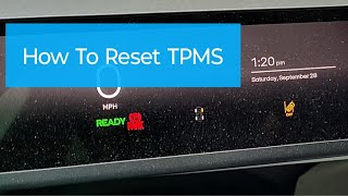 Fisker Ocean How to Reset Tire Pressure Monitor