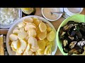 Процесс приготовления Riso Cozze Patate 🇮🇹 Традиционное блюдо в Бари