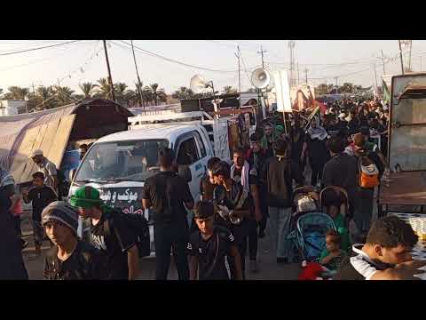 لحظات مرور موكب وهيئه صاحب الزمان من موكب جهاد الحسين عليه السلام