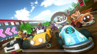 Alex Alligator, Skyla Skunk, Faelyn Fox Cartoon Car Racing Video Game 2021 screenshot 2