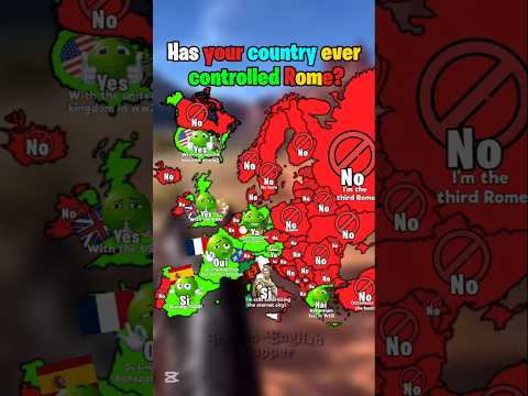Has your country ever controlled Rome? #mapping #europe #viralshorts