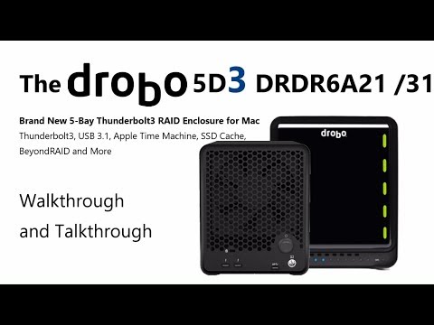 Brand New Drobo 5D3 5-Bay RAID Thunderbolt 3 Enclosure for Mac DRDR6A21 and DRDR6A31