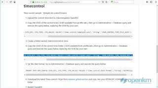OpenKM - schedule control system