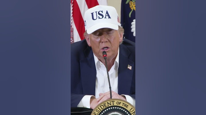 Trump rebukes reporter for asking about flood alert delays