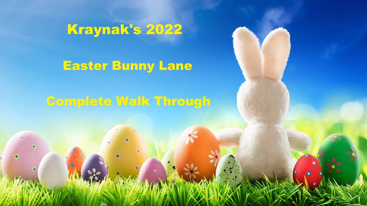 2022 Kraynaks Easter Bunny Lane Display in Hermitage PA YouTube