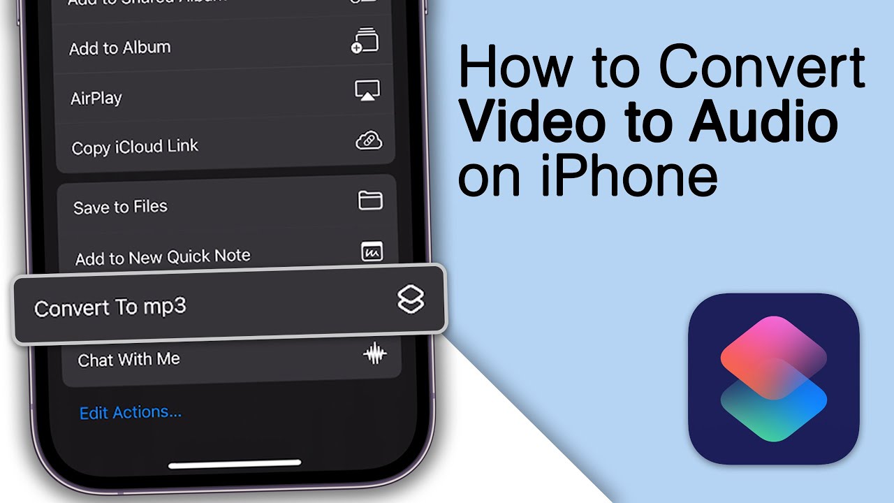 How to Convert Video to Audio on iPhone mp4 to mp3