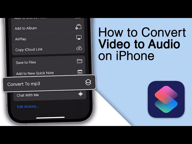 How to Convert Video to Audio on iPhone! [mp4 to mp3] class=