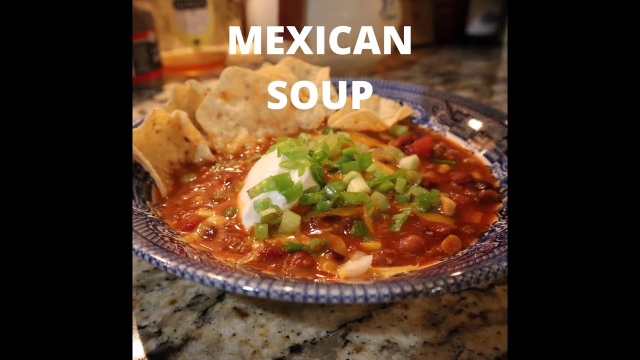 PANTRY FRIENDLY MEXICAN (TACO) SOUP! YouTube