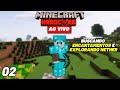 MINECRAFT HARDCORE AO VIVO (#02) - BUSCANDO ENCANTAMENTOS e EXPLORANDO NETHER