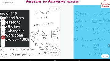 Problems on Polytropic process part 1