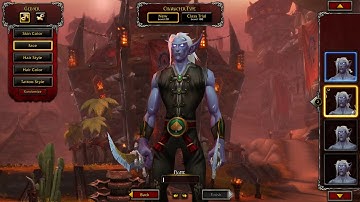 WOW - Allied races - Nightborne Customisation (Male)