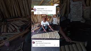Gending Sriwijaya persi rindik bilah mini.