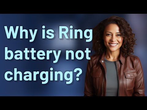 Ring Not Working After Charging Battery