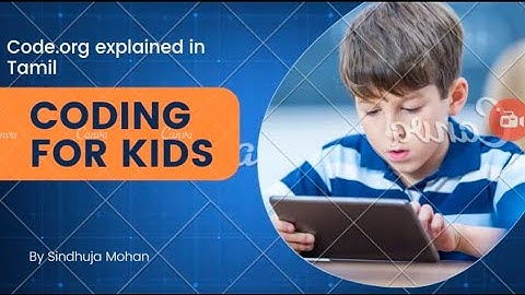Coding for kids in Tamil.