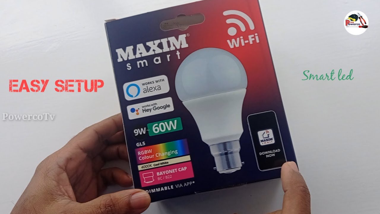 Easy setup smart wifi led light bulbs work with Alexa & hey google