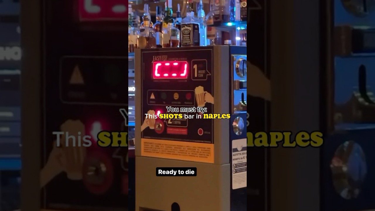 Hidden gem : shots bar in Naples , Italy 🇮🇹