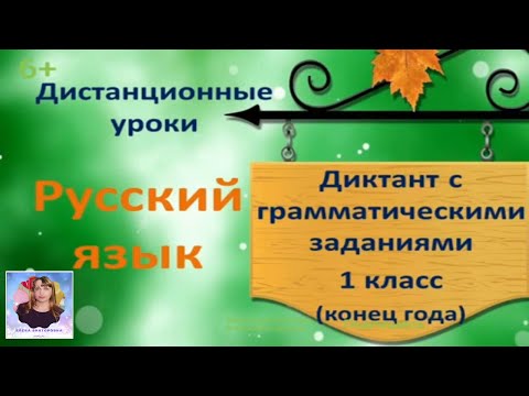 Диктант с грамматическими заданиями по русскому языку. 1 класс (конец года)