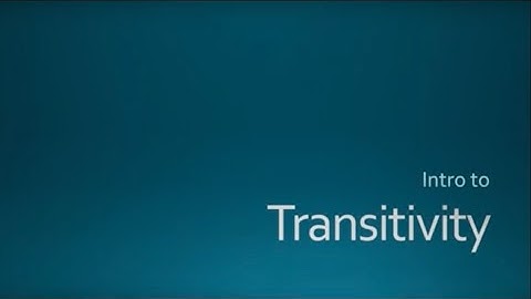 Transitivity