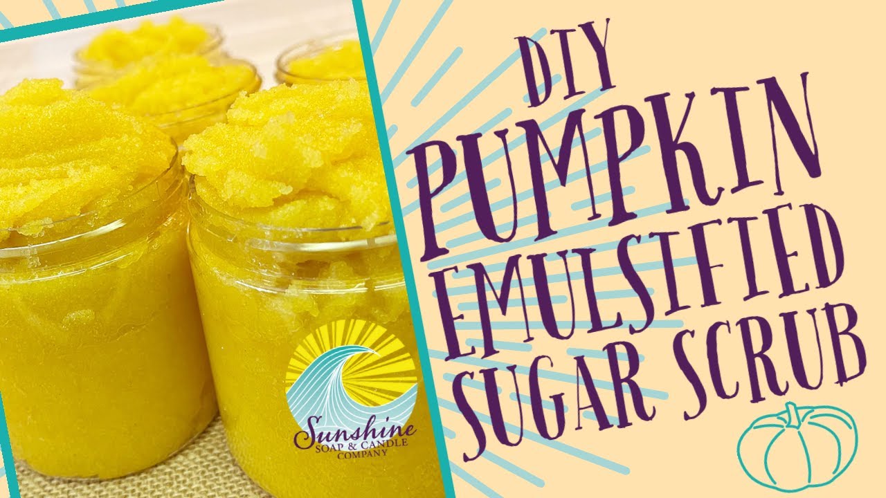 How To Make a Pumpkin Emulsified Sugar Scrub For Fall (DIY+Tutorial Sugar Scrub)