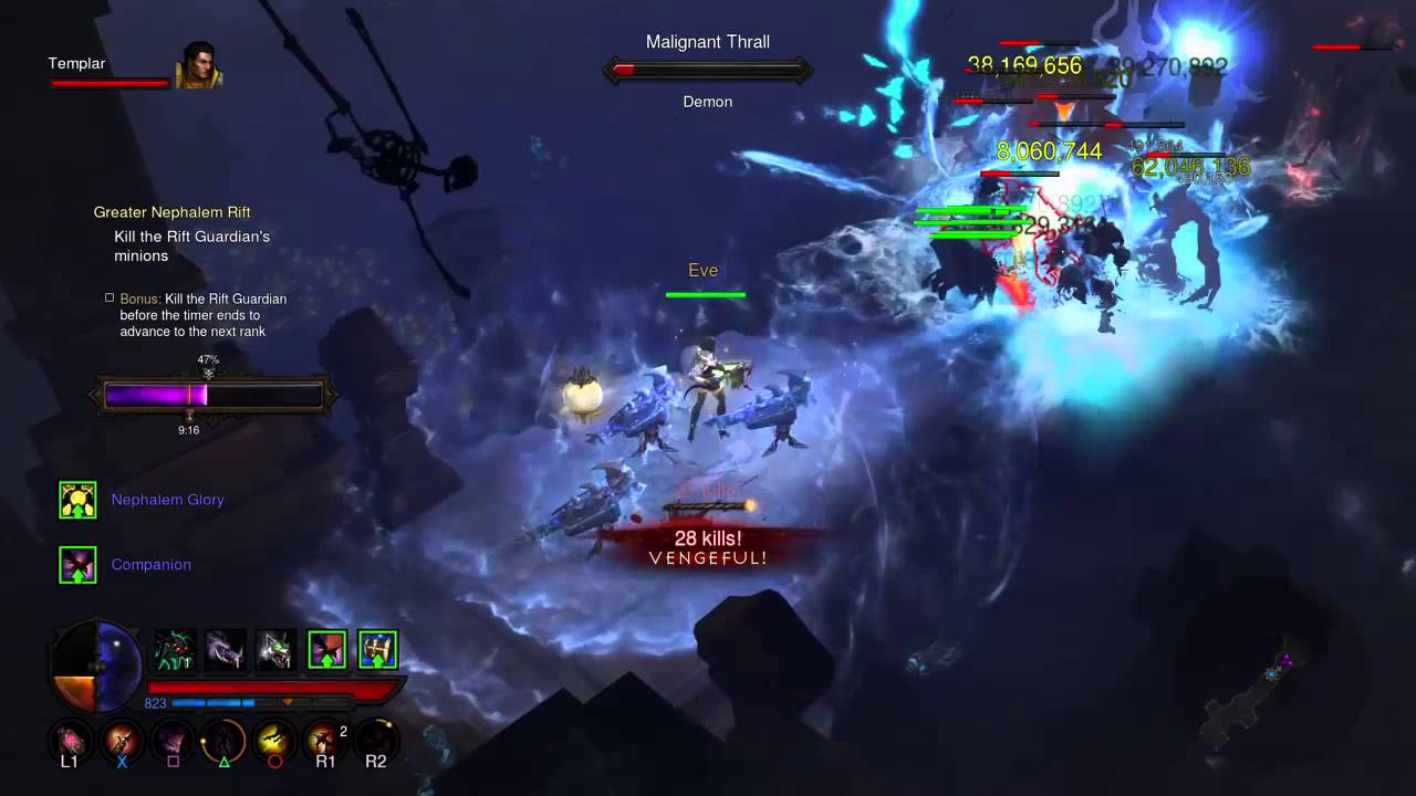 Diablo 3 PS4 HC DH Greater rift 45