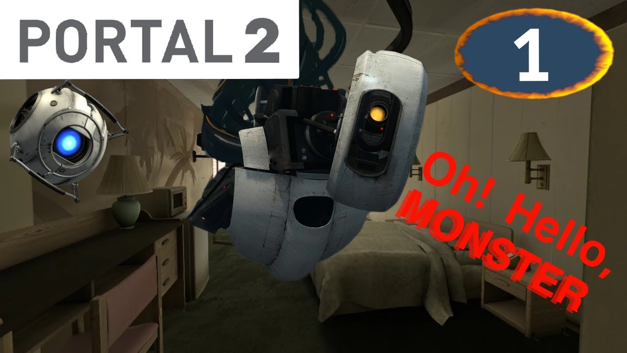 GLaDOS Showed UP!!😮 | Portal 2 Episode 1 - YouTube