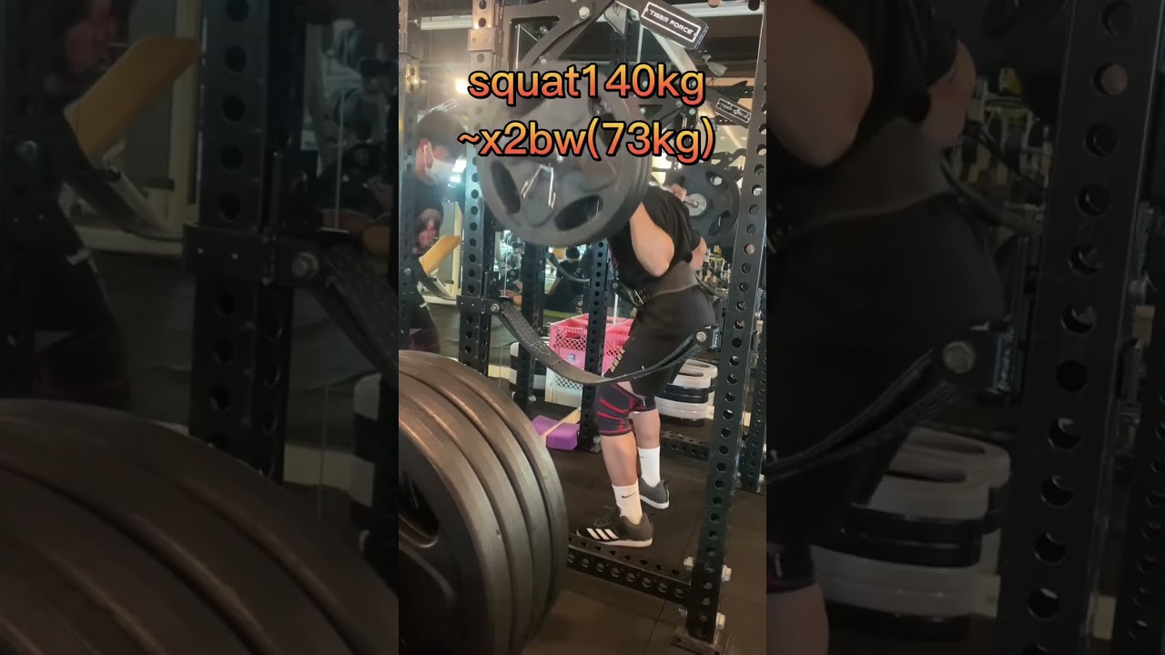 benchpress120kg squat140kg deadelift 150kg 