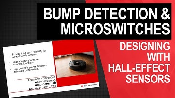 Designing bump detection sensors and microswitches with Hall-effect sensors
