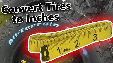 Converting P-Metric Tires to Inches & Calculating Diameter