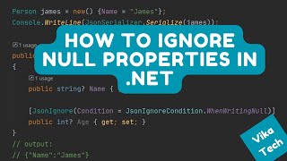 How to ignore null properties in .NET
