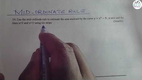 AREA APPROXIMATION USING THE MID-ORDINATE RULE