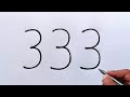 How To Draw Fish From Number 333 Easy Fish Drawing For Beginners मछल च त र 