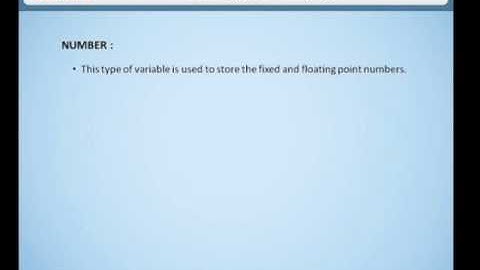 9 3 Datatypes in PLSQL