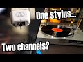 How do vinyl records hold stereo sound