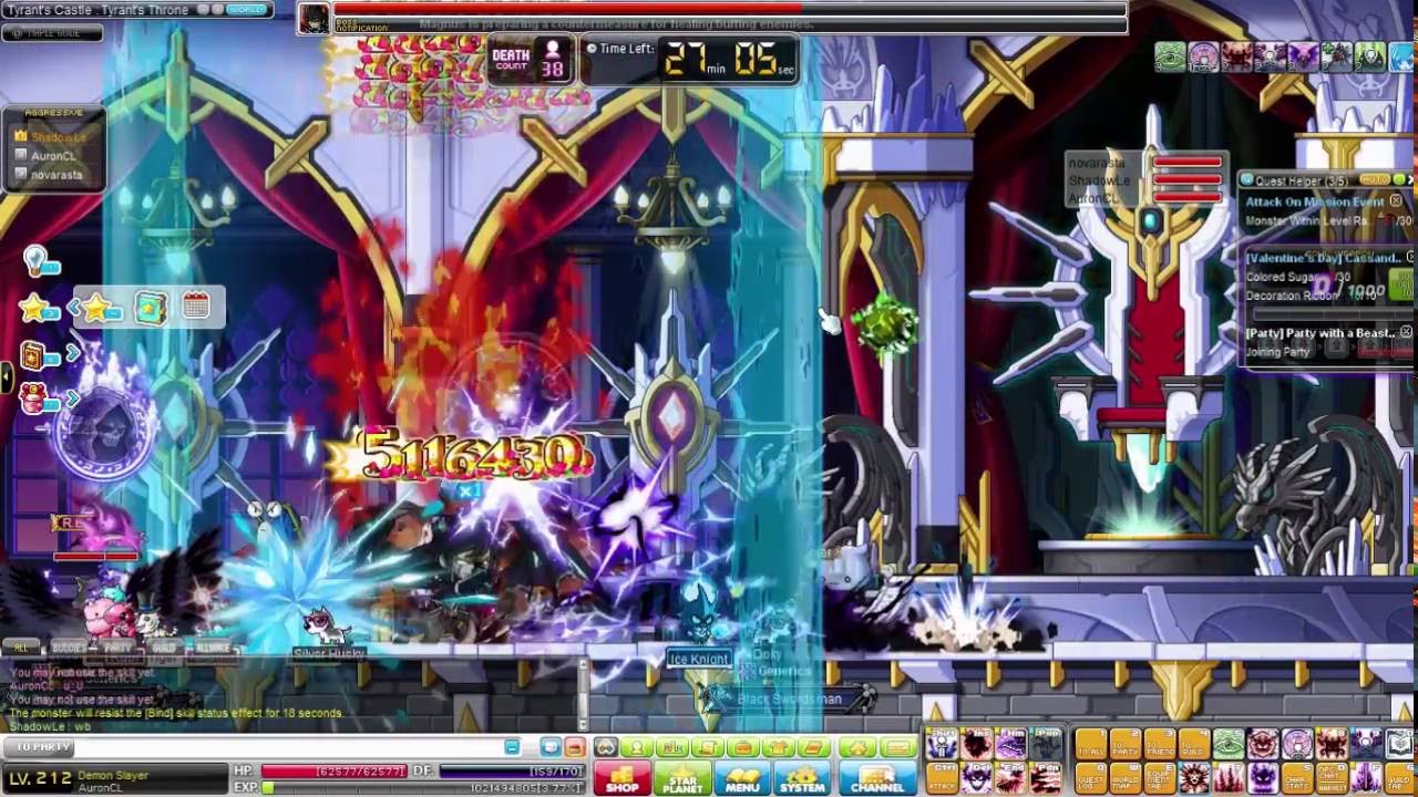 MapleStory GMS - Magnus Hard AuronCL with Friends