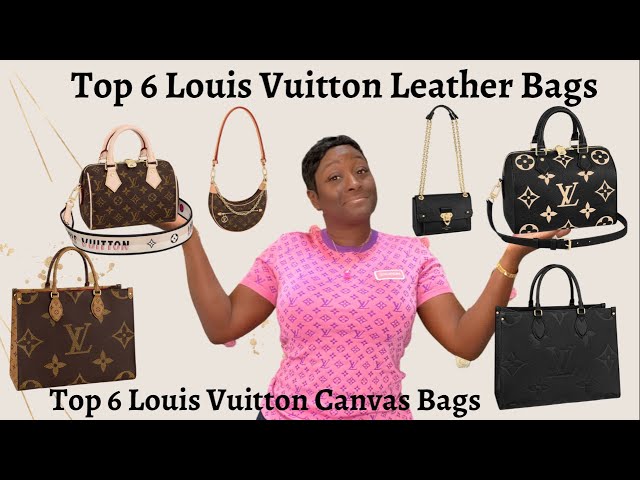 MY LOUIS VUITTON TOP 6 FAVORITE CANVAS BAG, LOUIS VUITTON FAVORITE LEATHER  BAGS