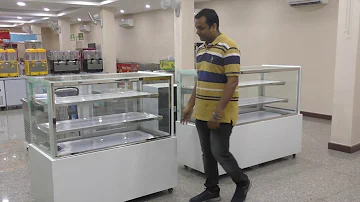 Display sweets, bakery glass showcase counter available in andhra pradesh