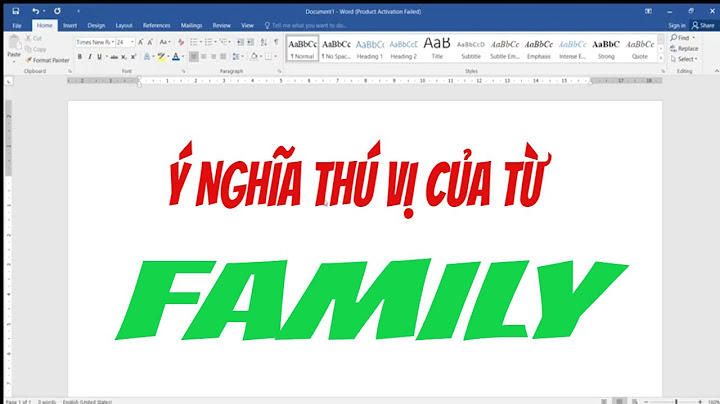 Family dịch ra tiếng việt là gì năm 2024