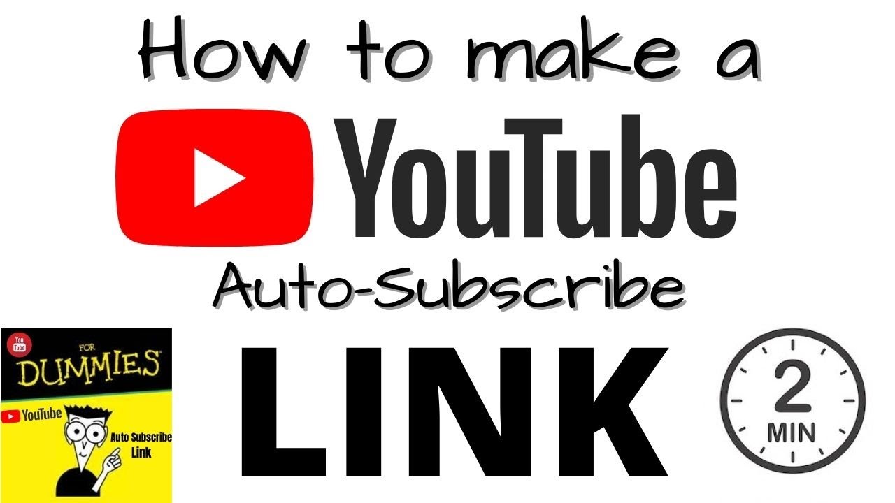 How To Make A Youtube Auto Subscribe Link 2021in 2 minutes!!