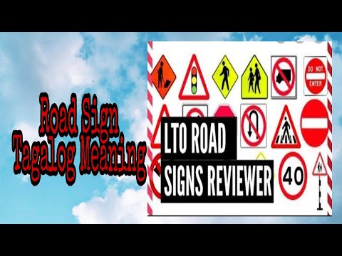 Video: Ano ang kahalagahan ng road sign?