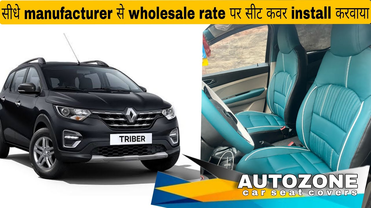 RENAULT TRIBER Bucket seat cover installation with premium finishing. #triber #carseatcovers