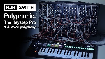 Polyphonic: Using the Keystep Pro for 4-Voice Polyphony in Eurorack Modular - with AJH Synth MiniMod